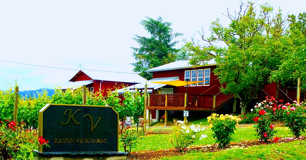 Out in Front of Kason Vineyards